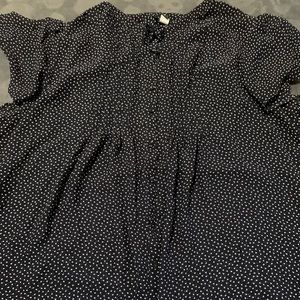 Torrid Navy and White Layering Top